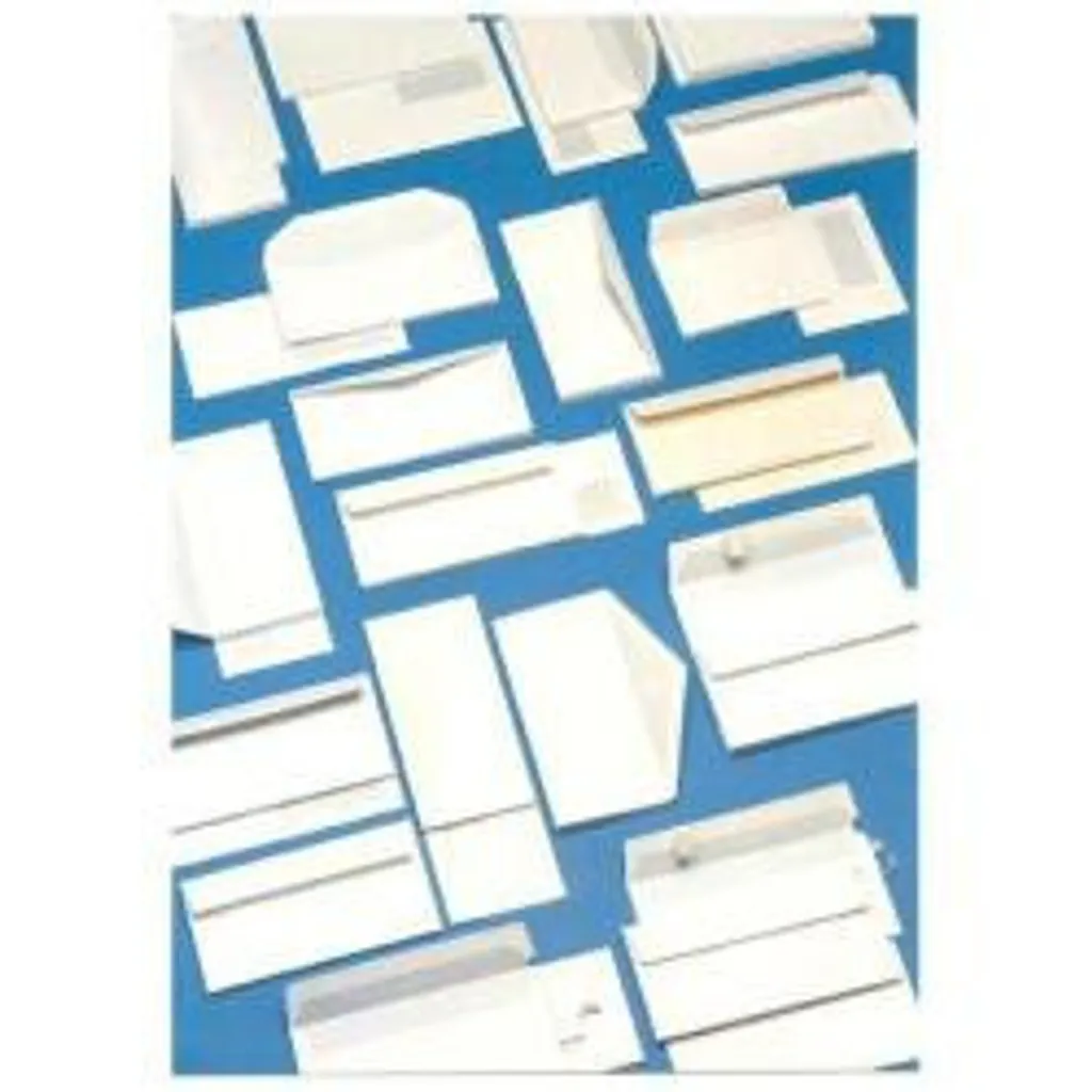Boîte de 500 enveloppes blanches Blasetti Stri 90 avec bande détachable