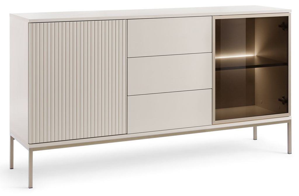 Buffet avec tiroirs Haller - Commode 154 cm avec pieds en Image du produit 