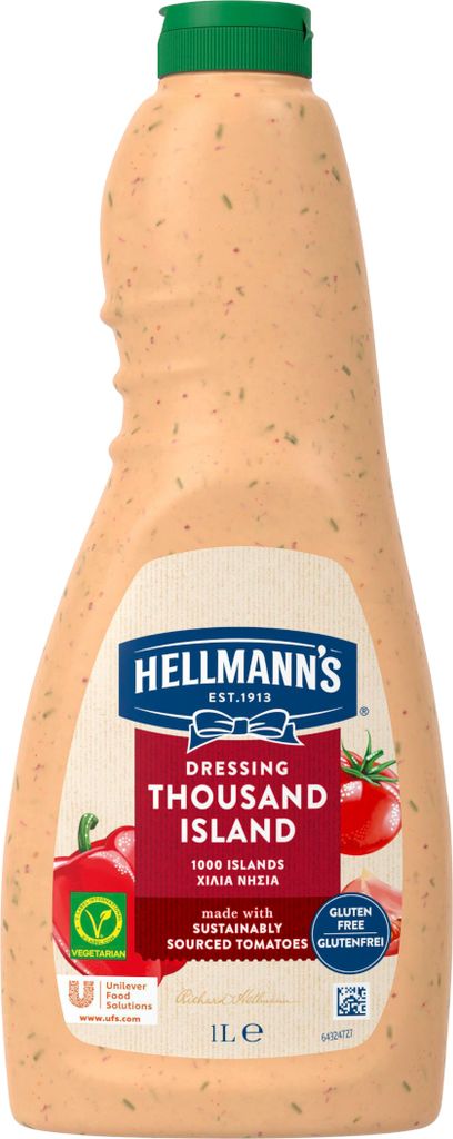 Hellmann's 1000 Islands Dressing goût crémeux bouteille Image du produit 