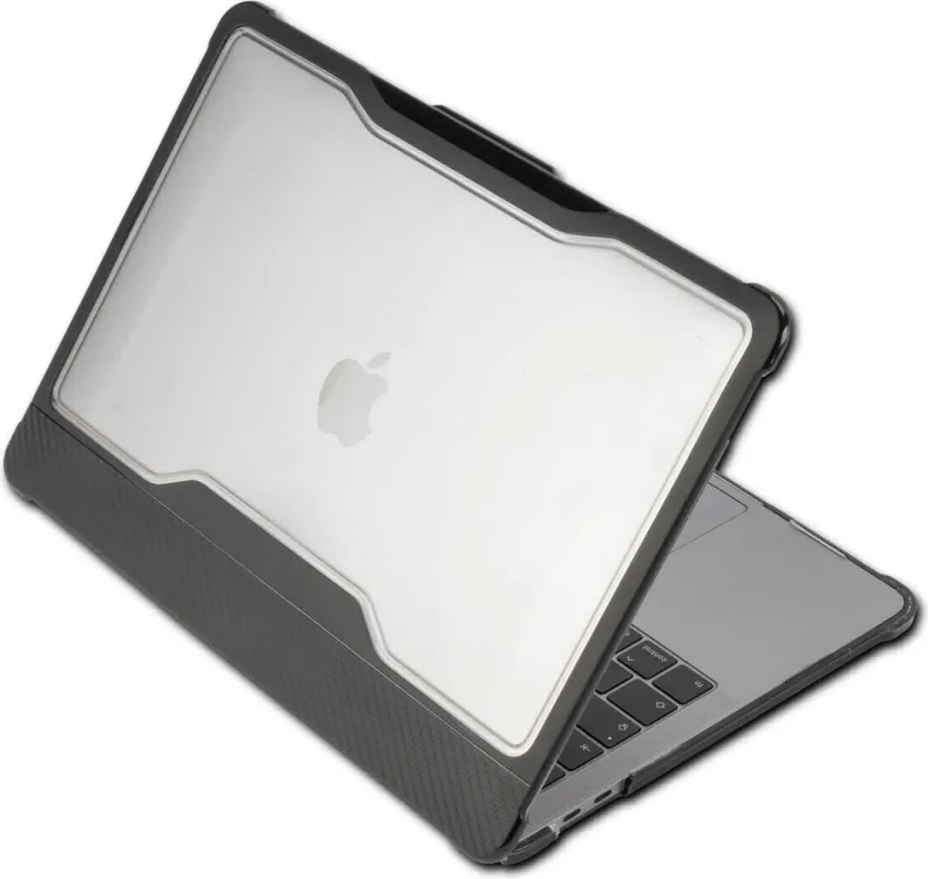 4SMARTS 456207 Coque Intégrale MacBook Pro 13.3 Protection Noire Robuste