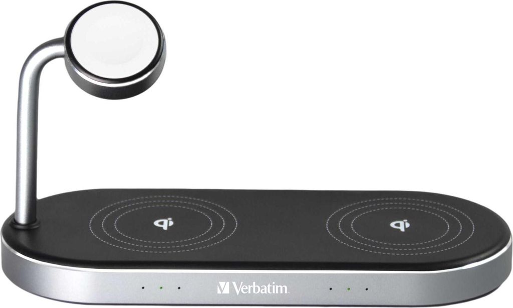 Verbatim WCS-03 Aluminium 3-in-1 Qi MFi Dual WiFi+Apple Immagine del prodotto 