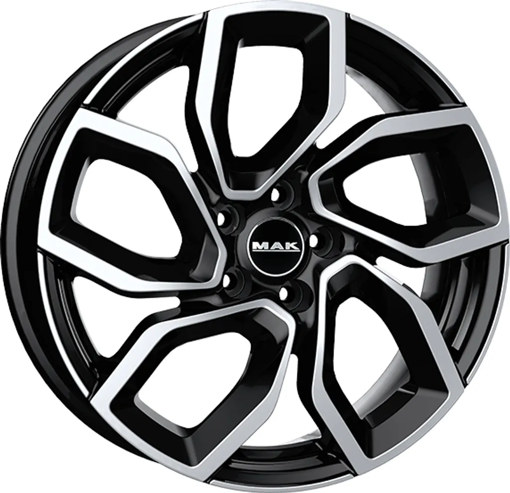 Jantes MAK APOLLO 18" 5x108 Finition Black Mirror avec Déport ET 45
