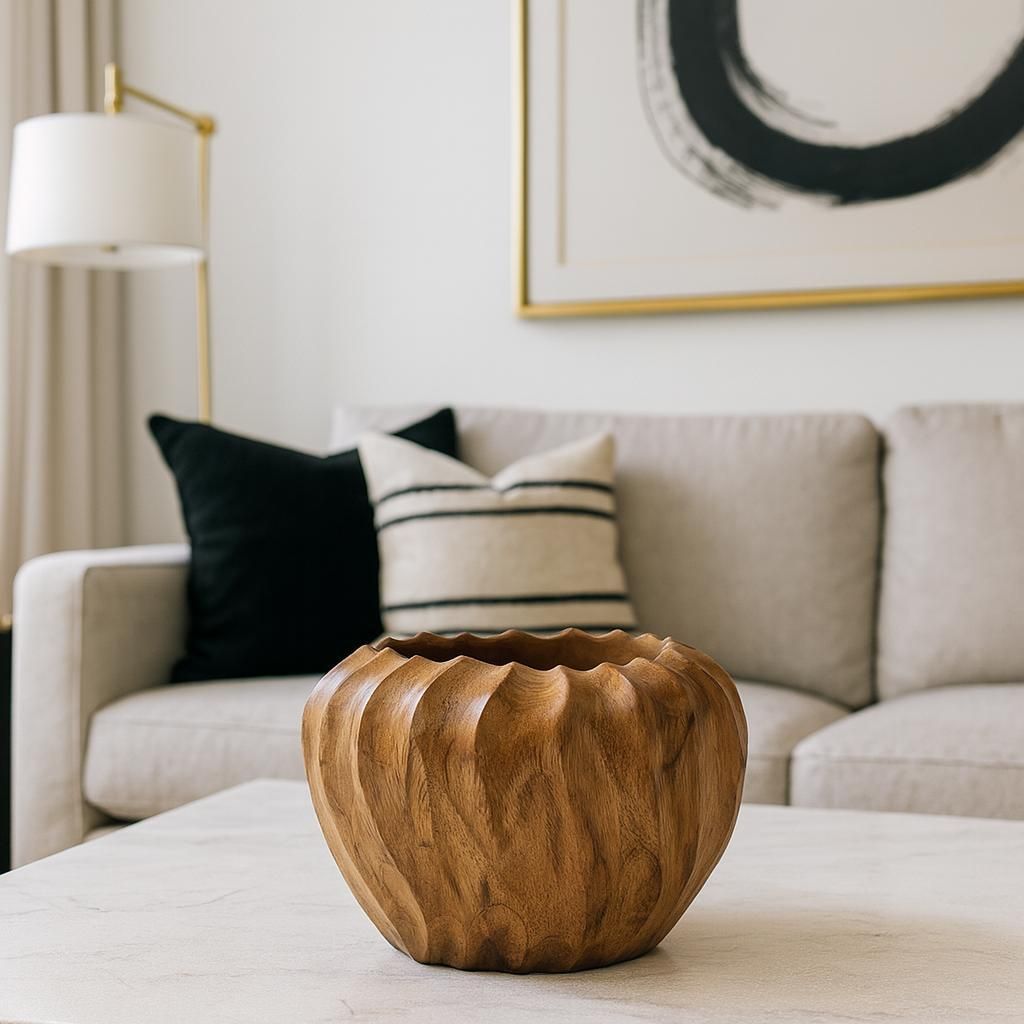 Teakholz-Pflanzkübel „21-068 L” – Holz-Blumentopf
