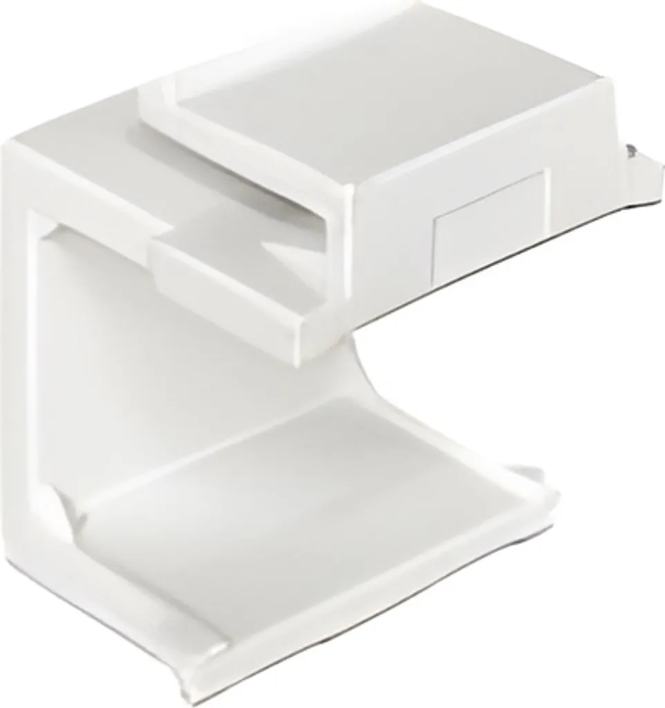Lot de 4 caches Keystone Delock blancs haute résistance clipsage facile