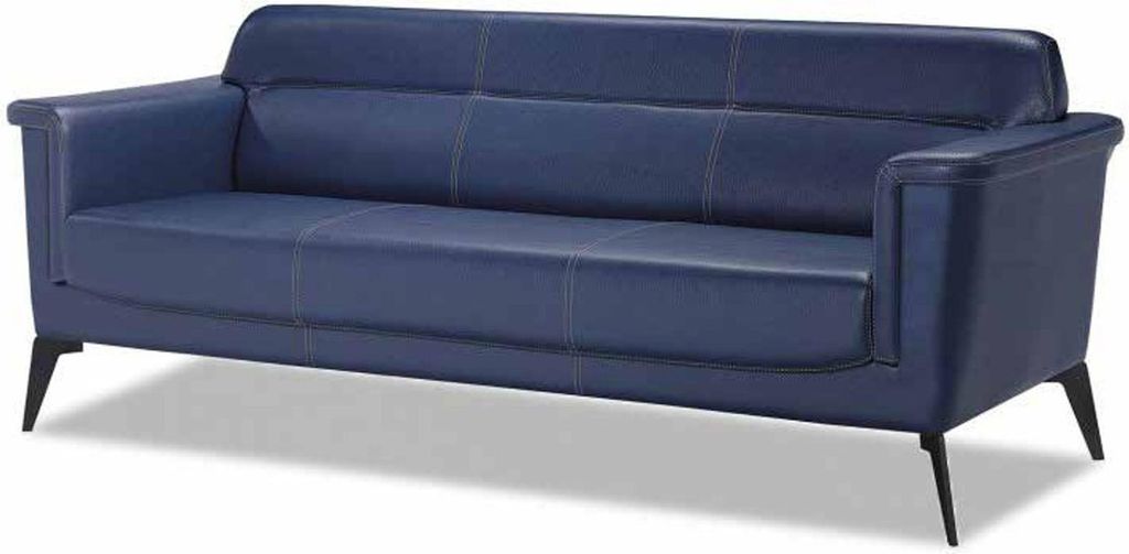 Sofagarnitur Sofa 3+1 Sitzer Sessel Moderne Möbel Blau Büro Sitzmöbel 2tlg.