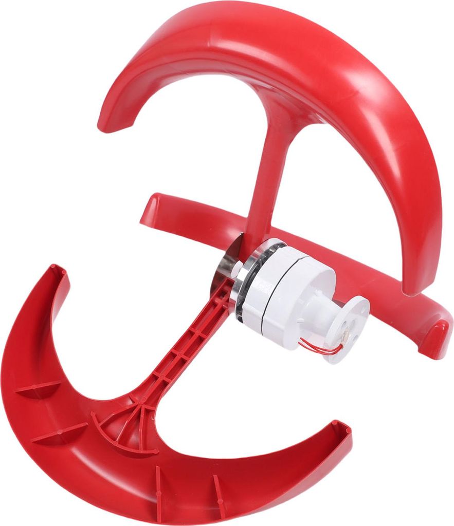 Windgenerator-Bausatz 300 W, 45 m/s, Vertikalachse für Außenstraßenbeleuchtung, geräuscharmer Rotor, rot-laternenförmig