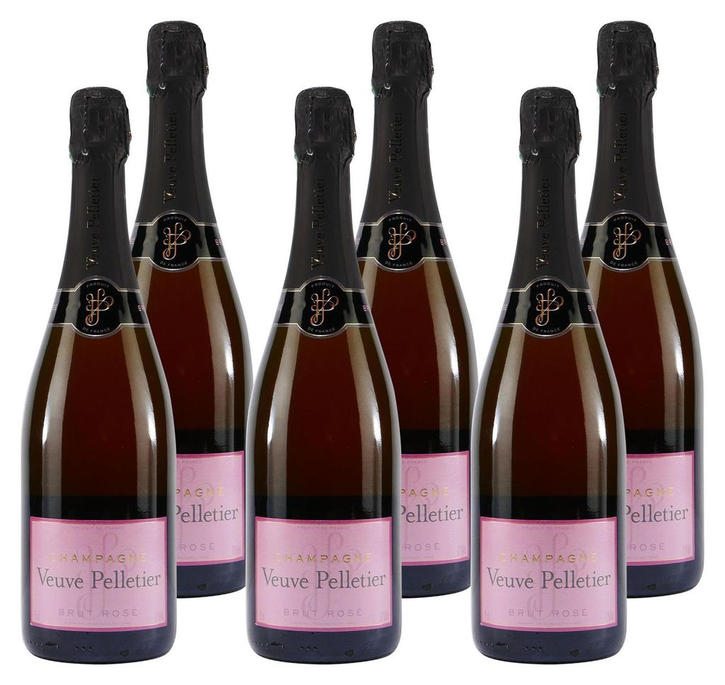 Veuve Pelletier Champagne Brut Rosé (6 x 0,75L) Produktbild 