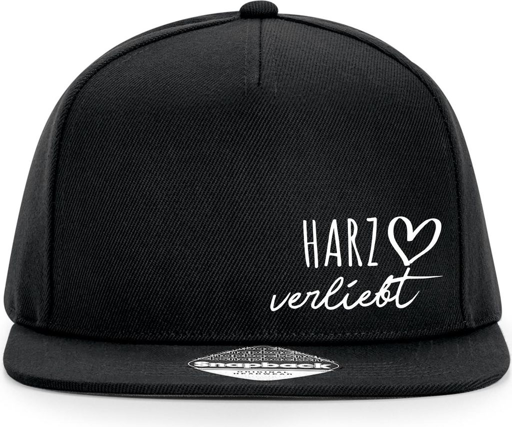 Huuraa Cappy Mütze Harz verliebt Black Polyester Snapback Kappe Geschenkidee