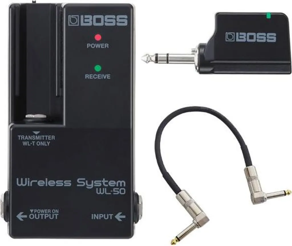 Boss WL-50 Système sans fil pour pedalboard avec câble de raccordement
