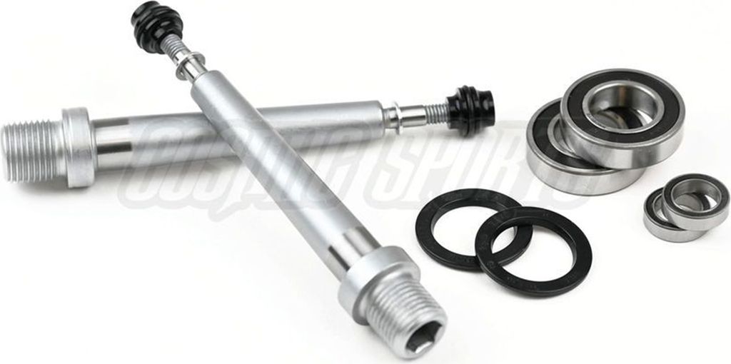 e*thirteen Plus Flat Pedal, Rebuild Kit, inkl. Achsen, Lager, Dichtungen, Dust covers