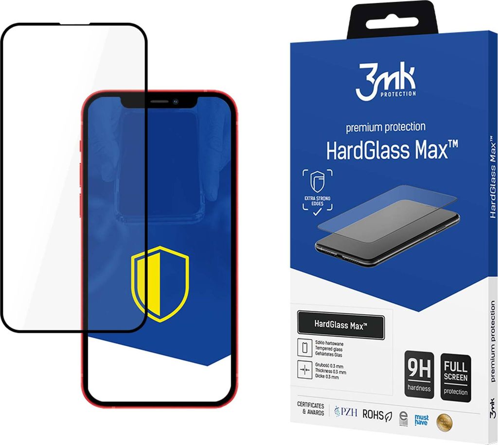 3mk Display Gehärtetes Glas HardGlass Max für Apple iPhone 13 0,3mm 9H