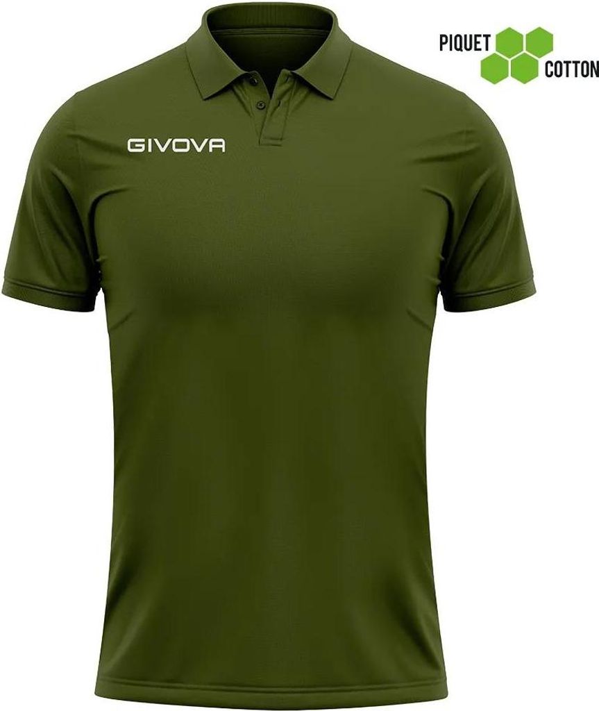 Poloshirt Givova Polo Cotone Piquet Sommergrün