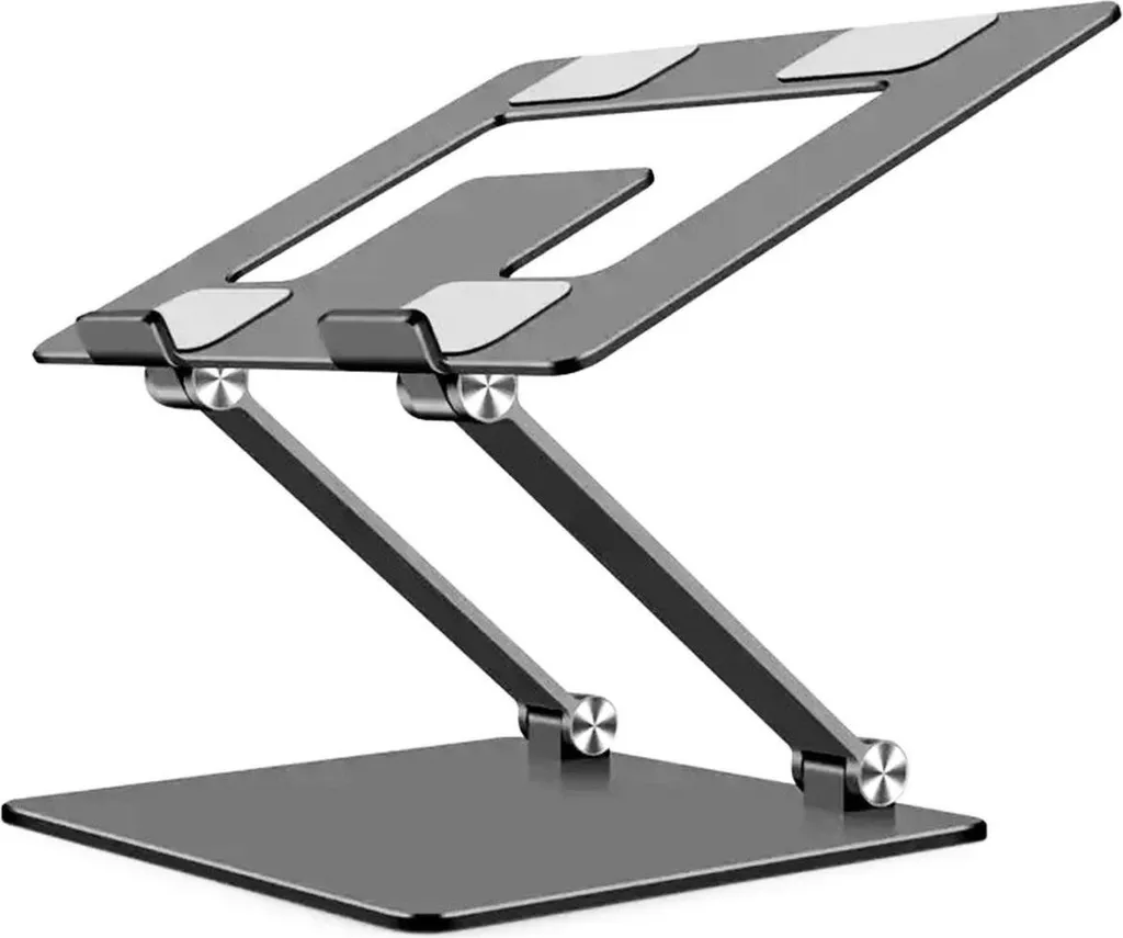 Support ventilé ordinateur portable noir en aluminium APT DA117A robuste
