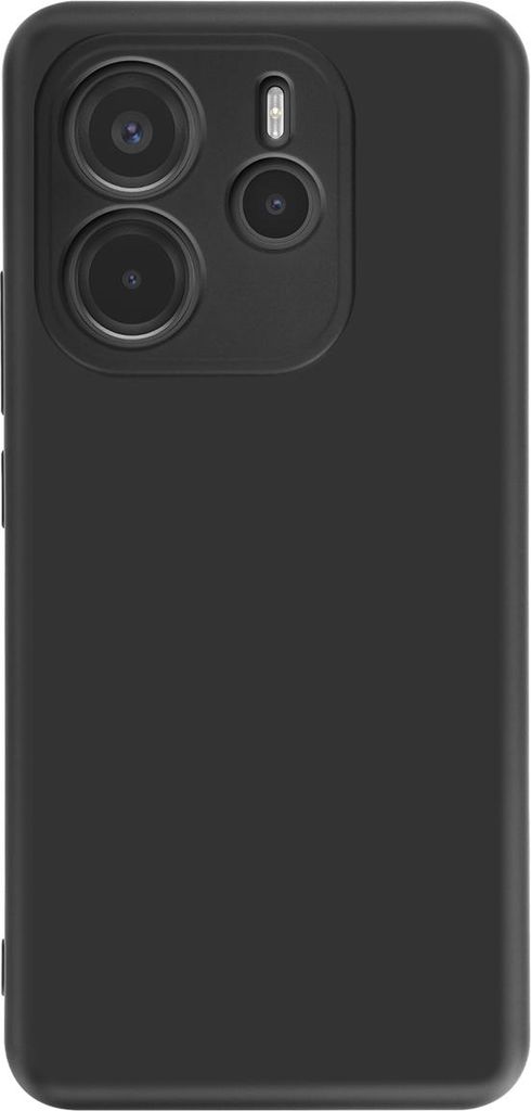 Avizar, Hülle für Xiaomi Redmi Note 14 4G Silikon Soft‐Touch Öl abweisend, Schwarz