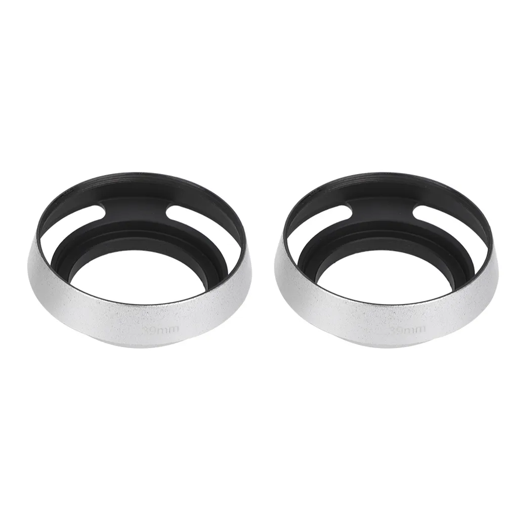 vhbw paraluce compatibile con obiettivi da 43mm - Paraluce argentato, argentato, metallo, rotondo