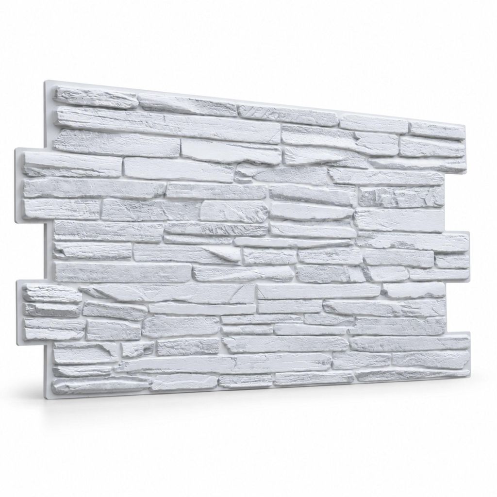 3D Wandpaneele PVC Steinoptik | Graues Quarzit | 20 Platten Produktbild 