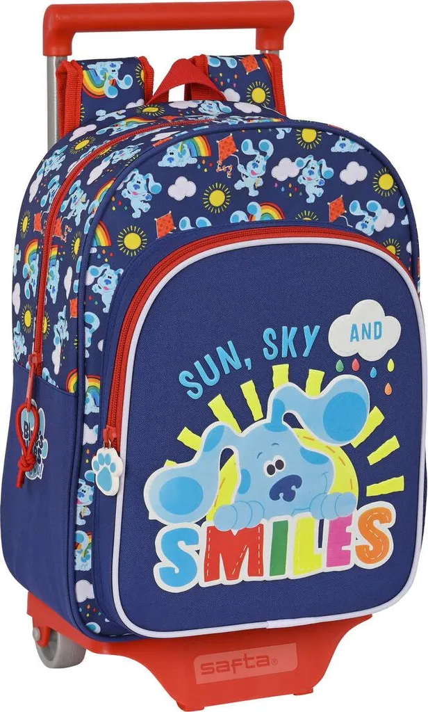 Zaino scuola con ruote Blue's Clues blu navy (26 x 34 x 11 cm)
