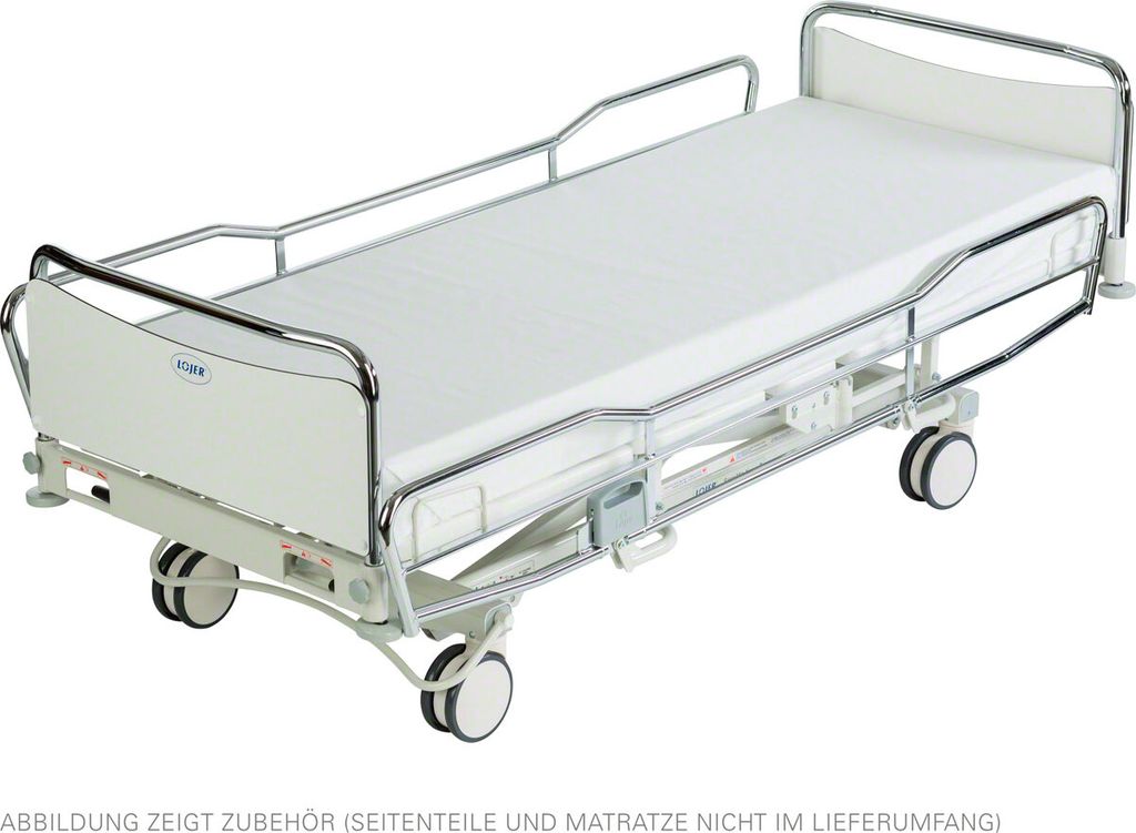 Lojer Krankenhausbett ScanAfia X ICU E-480, Trendelenburg elektr., Chrom