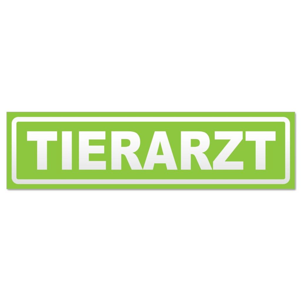 Tierarzt invertiert Magnetschild Schild magnetisch