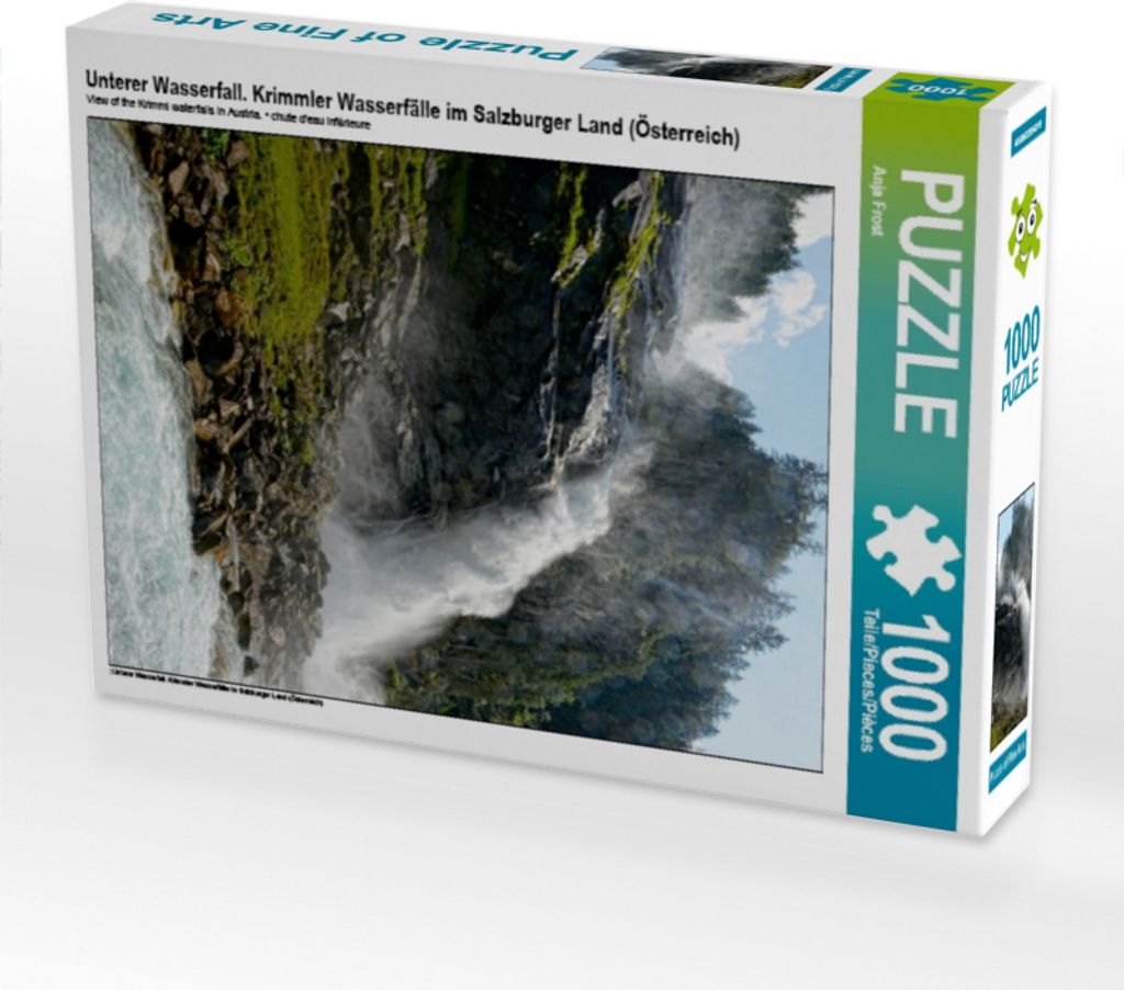 Calvendo Unterer Wasserfall. Krimmler Wasserfälle im Salzburger Land (Österreich) 1000 Teile Puzzle hoch 480x640mm, Frost Anja; 7307970