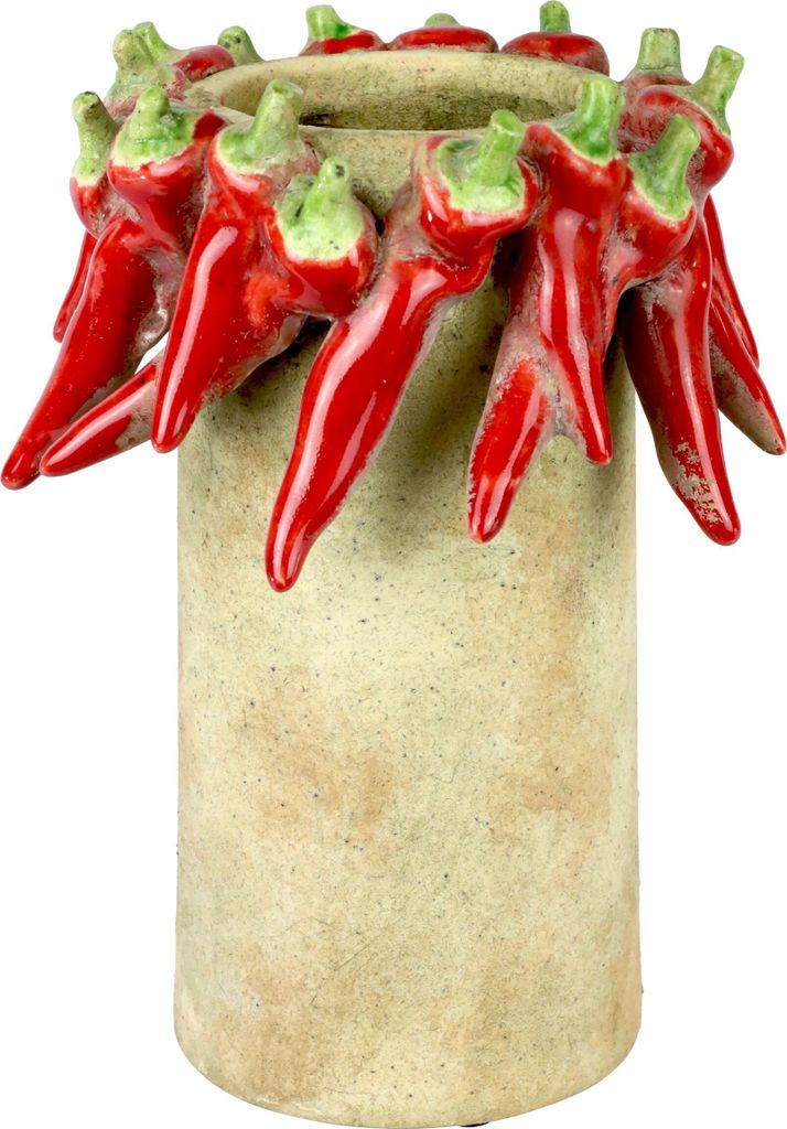 FURNARO Vase Red pepper - Keramik, handgefertigt, auffälliges Design