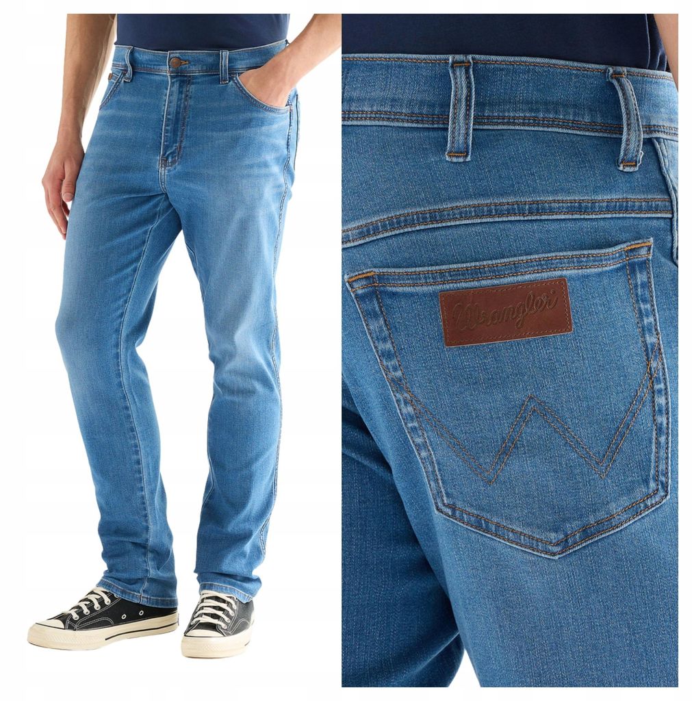 WRANGLER | Texas Slim Herrenjeans Blau W40 L32