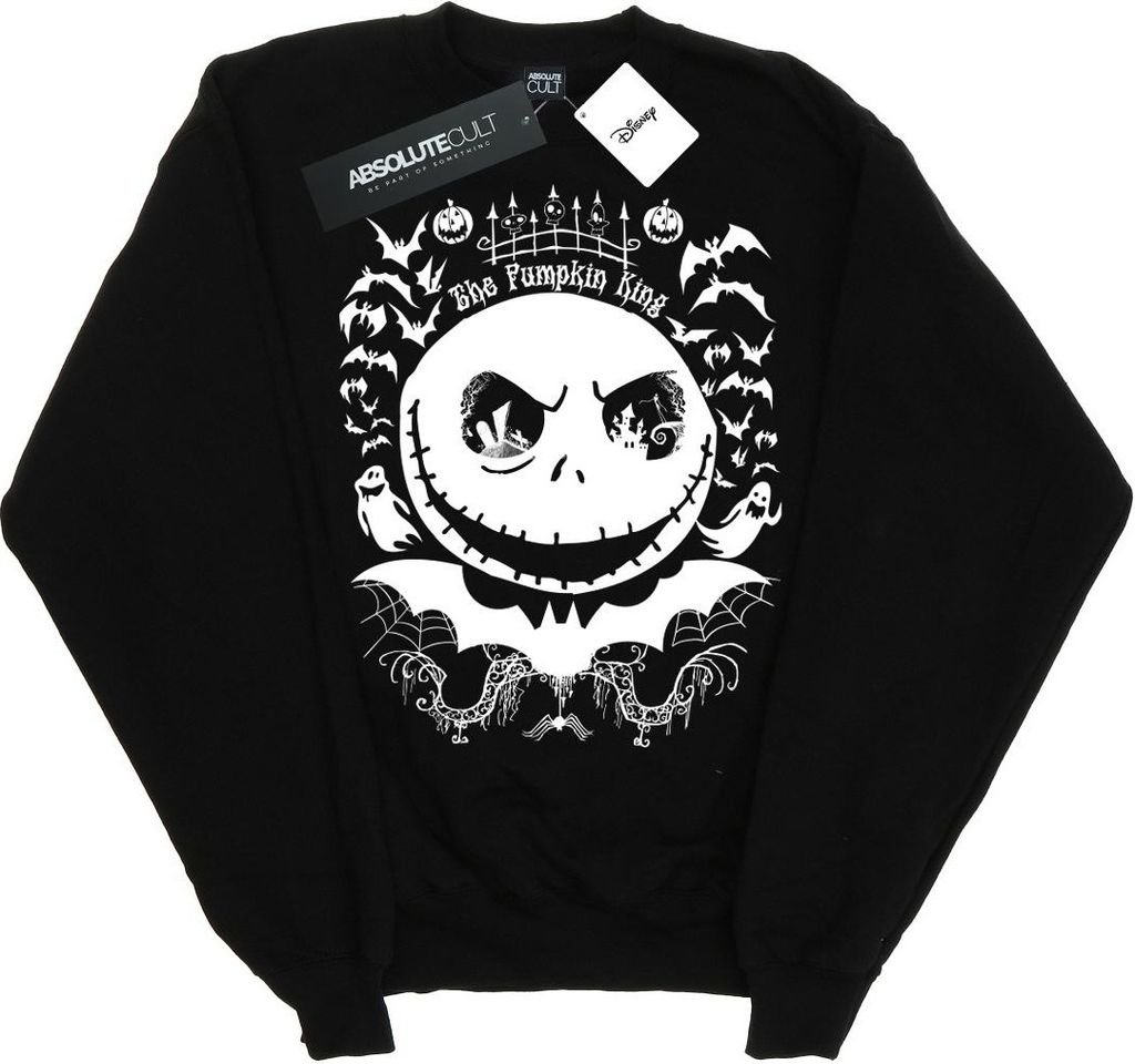 Disney - "Nightmare Before Christmas" Sweatshirt für Damen BI31663 (M) (Schwarz)
