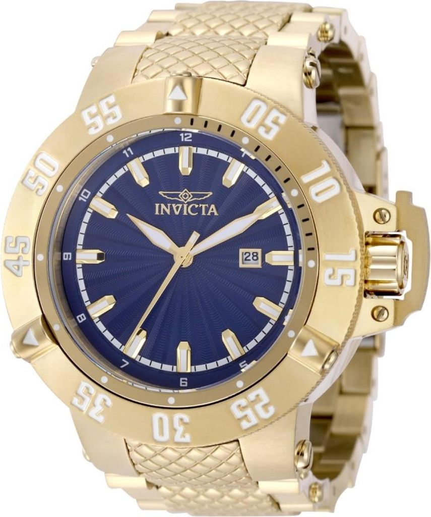 Invicta Subaqua- Noma III 50051 Herren uhr - Wasserdicht - Analog - Quarzuhrwerk - Edelstahl mit blauen zifferblat - 50mm