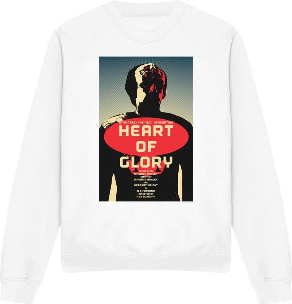 Star Trek - "The Next Generation Season 1 Episode 20" Sweatshirt für Herren/Damen Uni TV11705 (XL) (Weiß)