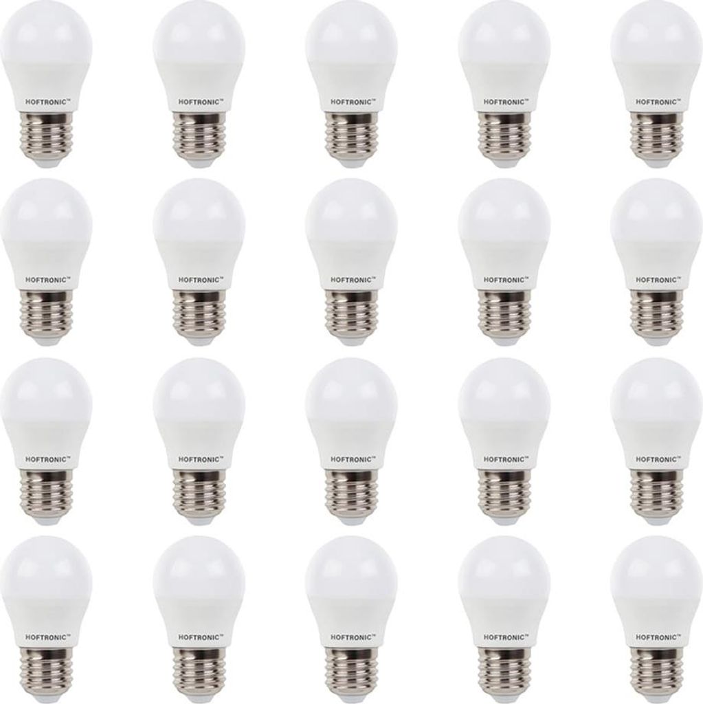 hoftronic LED E27 Lampe 2,9W 250lm 2700K G45 Weiß IP20