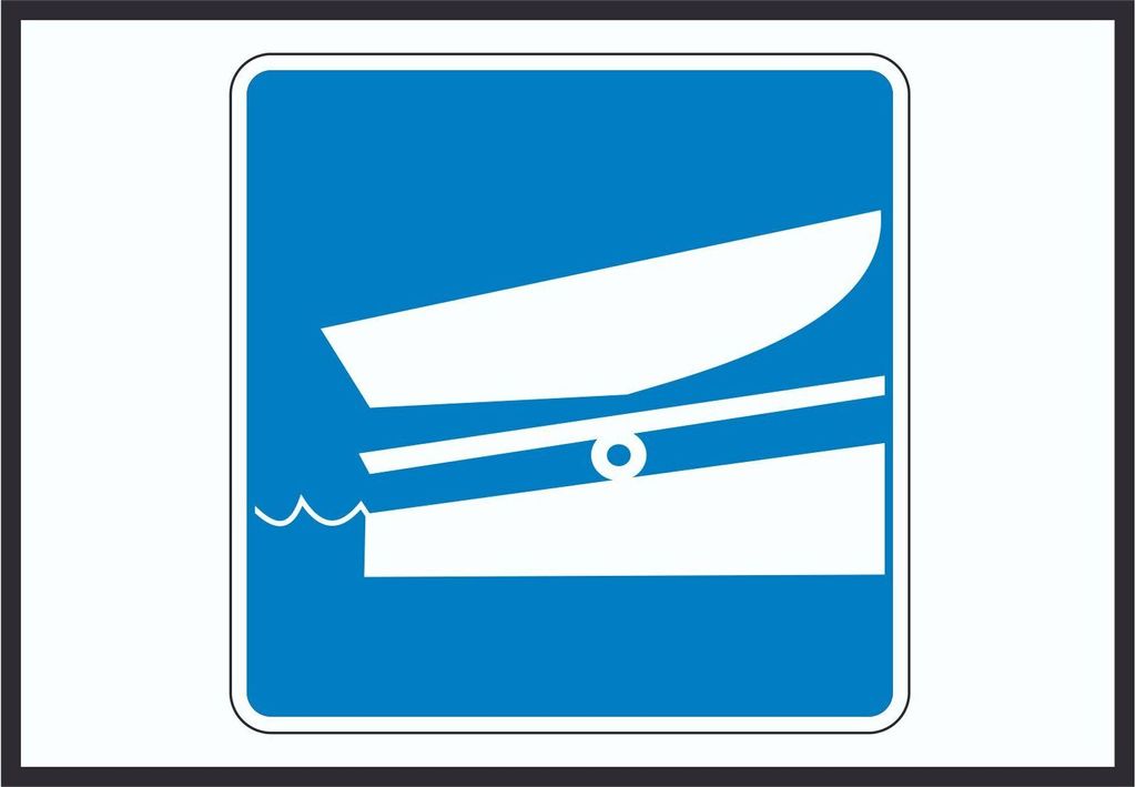 Ein- und Auswassern erlaubt Symbol A6 (105x148mm)