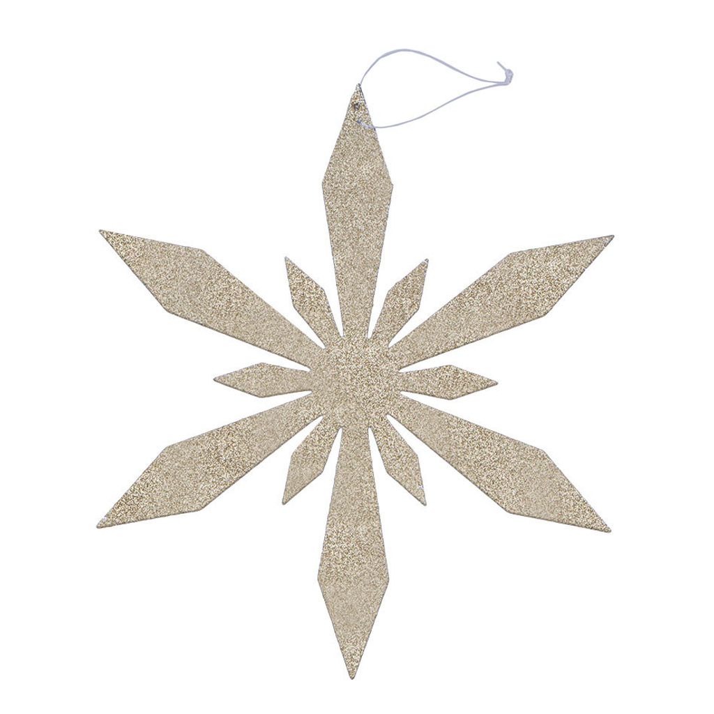 Schneeflocke, Durchmesser 40 cm, Gold