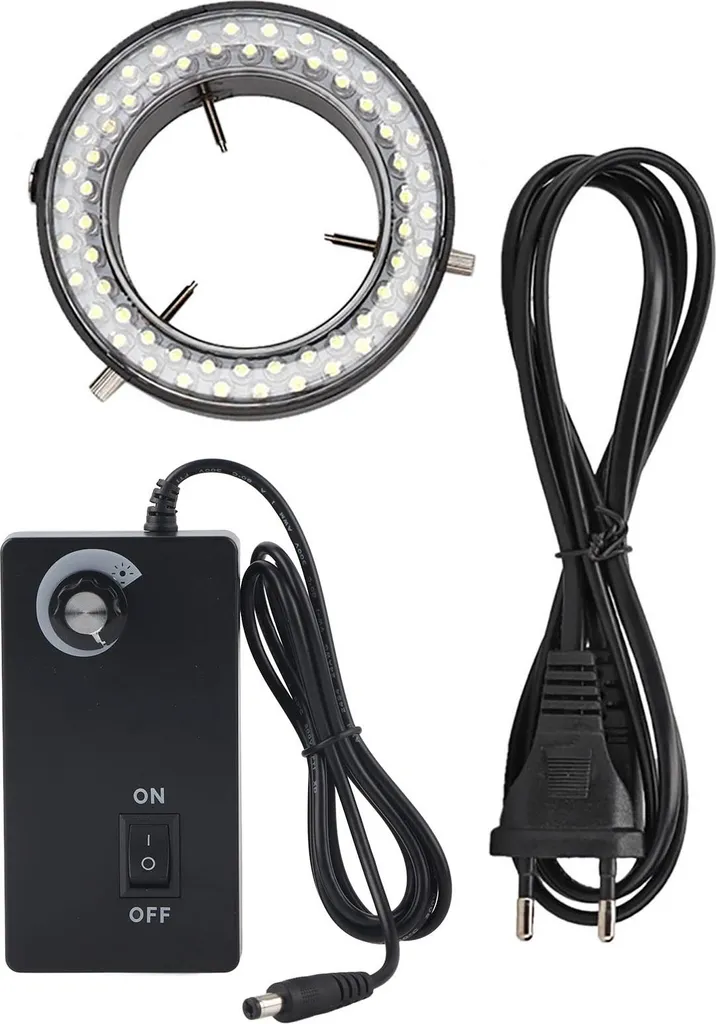 Lampe annulaire anti-reflet pour microscope - Solution bijoux précis