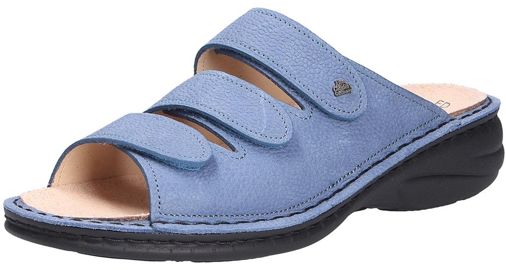 Finn Comfort Damen Pantolette HELLAS blau Größe EUR 40 Produktbild 