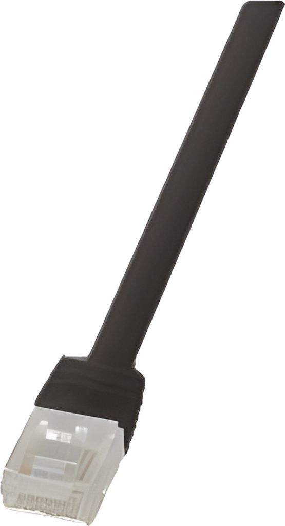 Logilink Flachpatchkabel RJ45 U/UTP Cat6 1.00m schwarz Immagine del prodotto 