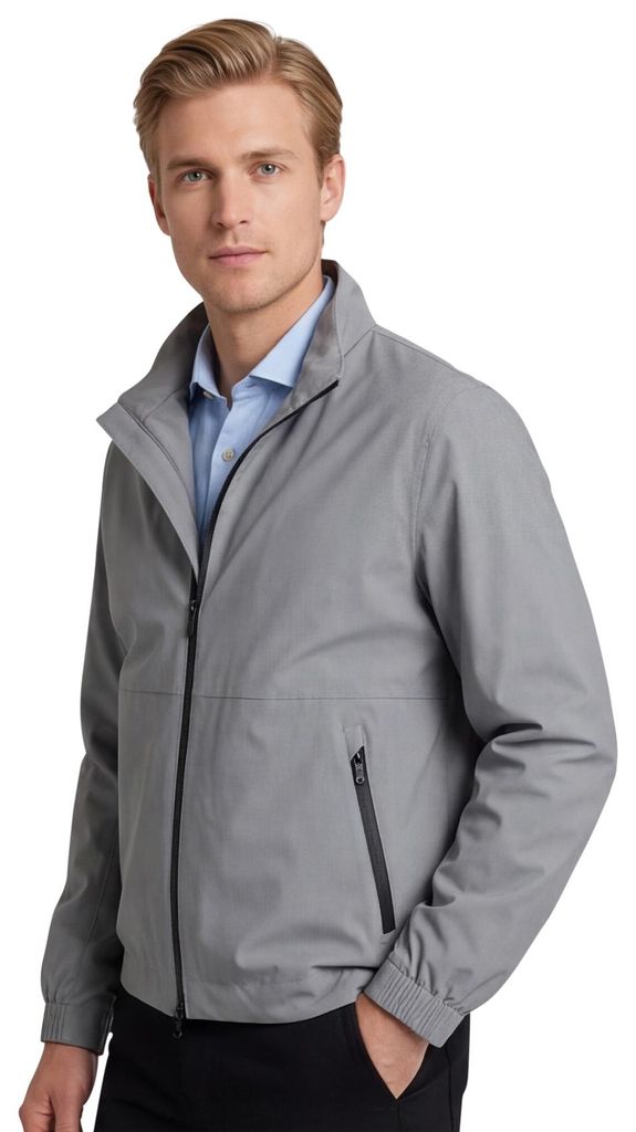 Graue Bugatti Sommerjacke