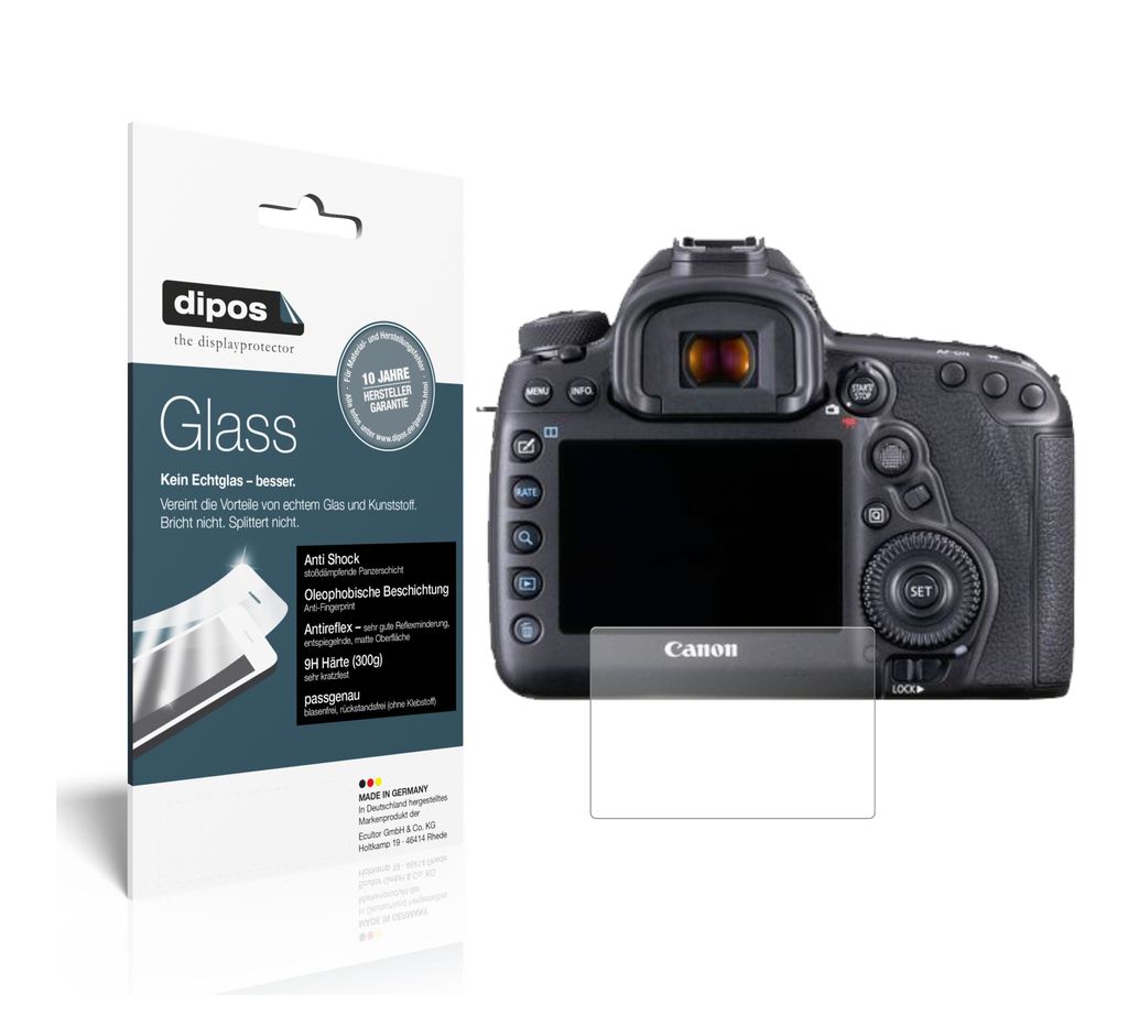 1x Schutzfolie für Canon EOS 5D Mark IV matt - Anti-Shock Produktbild 
