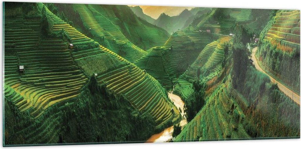 Bilder auf glas - Einteilig - Klappe Reis Vietnam - Produktbild 