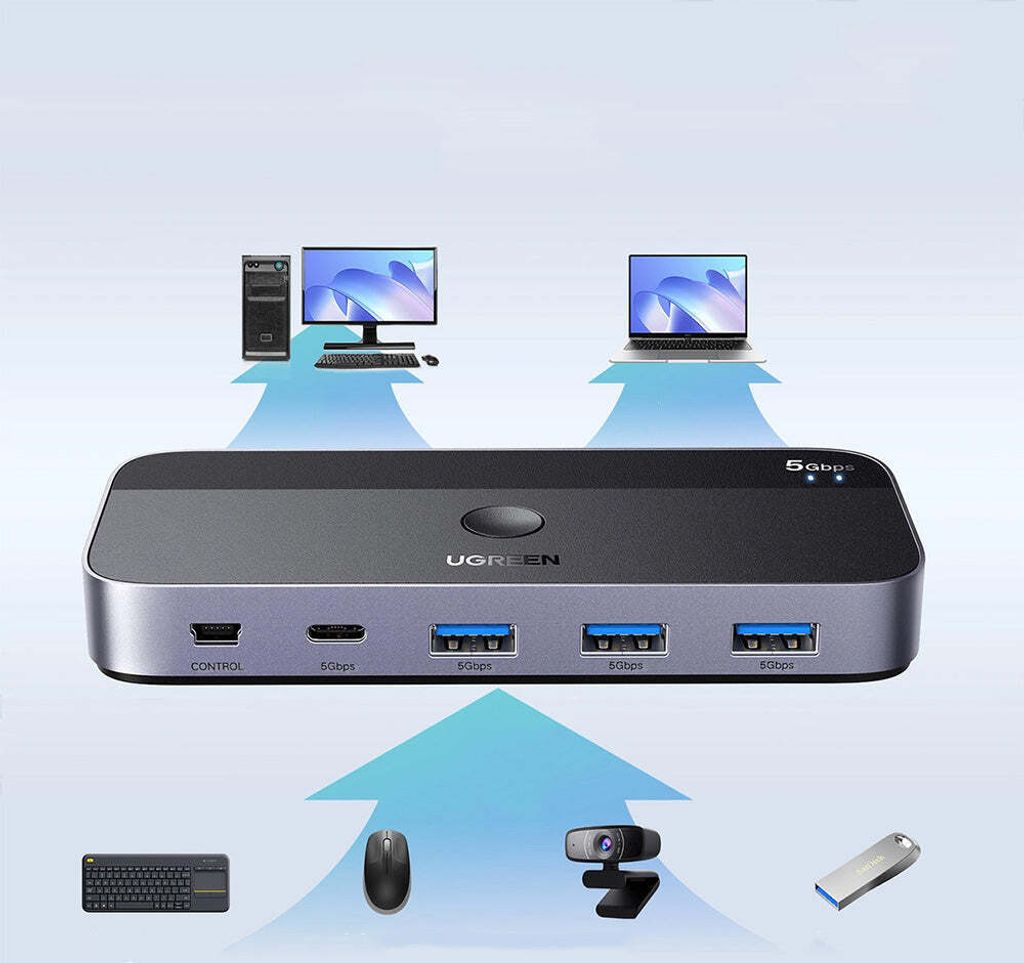 HUB - adaptér - CM662 USB 3.0 Switch 2 v 4 + 2x USB-A kabel Obrázek produktu 11