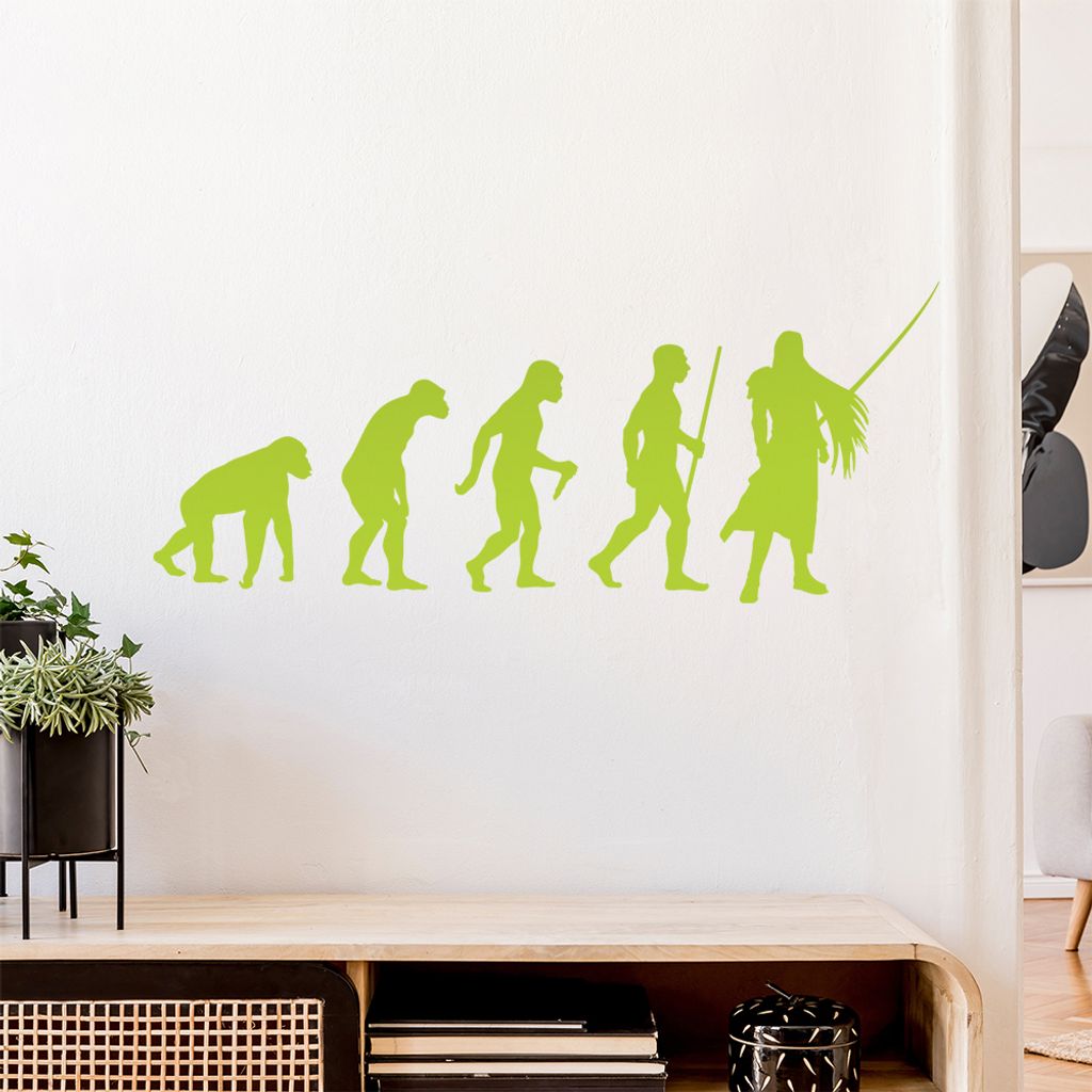 Videospielheld Evolution Wandtattoo Wandaufkleber Wall Sticker - Dekoration, Küche, Wohnzimmer, Schlafzimmer, Badezimmer