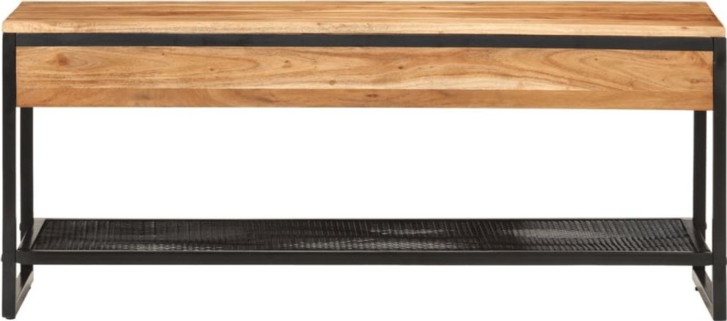 VidaXL Schuhbank Aus Massivholz - Rustikaler Stil Für Deinen Flur 110x35x40 Cm