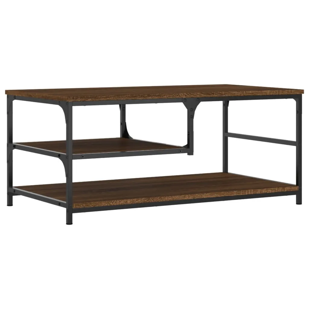 Tavolino Salotto Multistrato Rovere Marrone 90x49x40cm SYFAX Pro - 1
