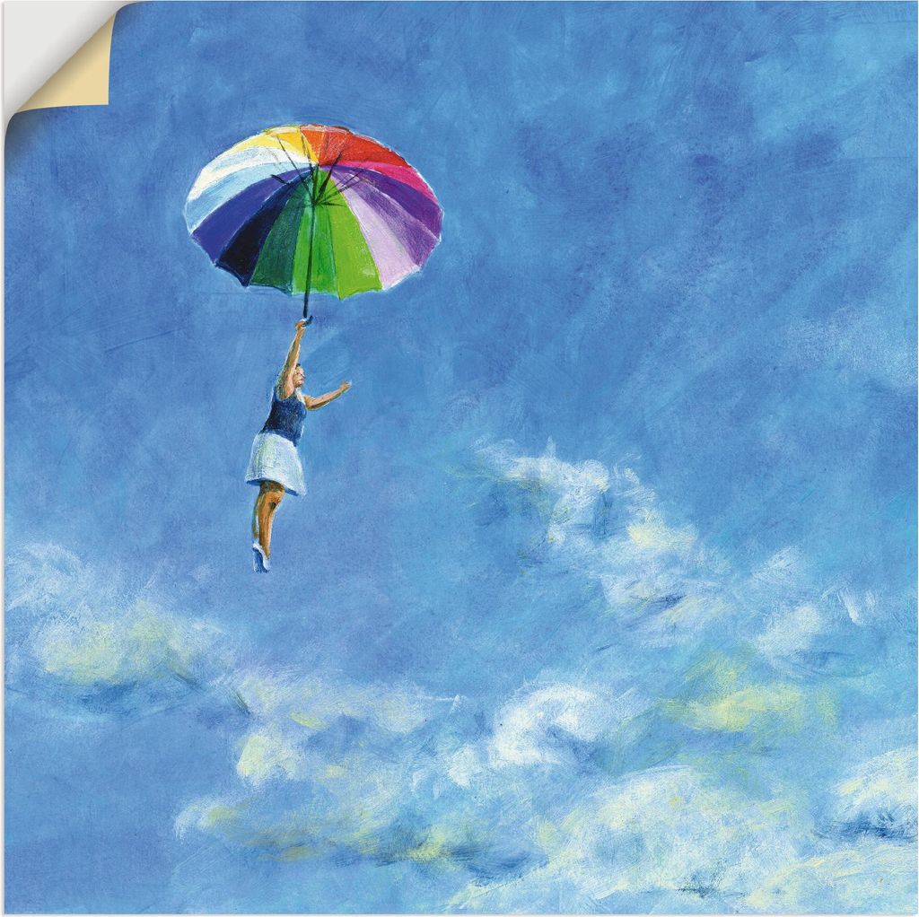 ARTland Wandbild, selbstklebend Das Leben leben Größe: 50x50 cm