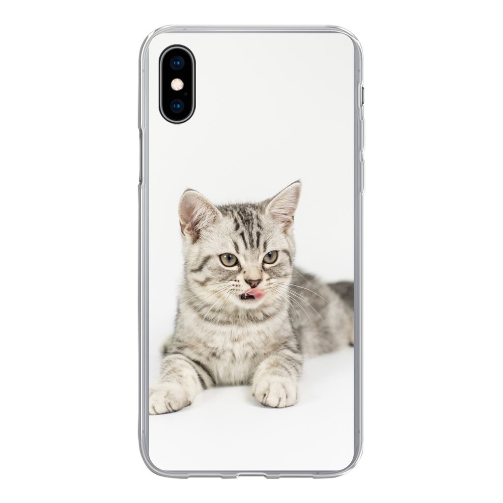MuchoWow® Handyhülle Schutzhülle Hülle für iPhone Xs Kitten Produktbild 