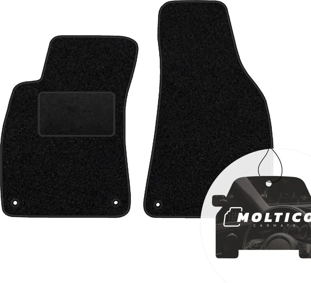 Set Tappeti Auto Neri Velours per Audi A4 B6 Cabrio | moto-MOLTICO