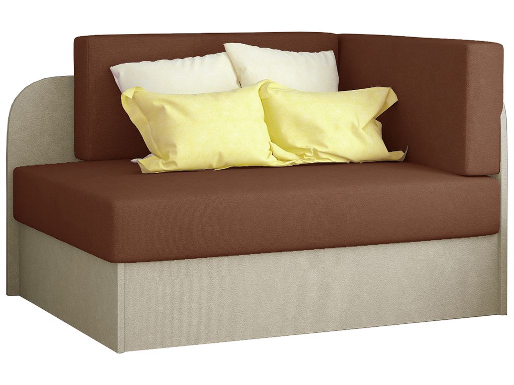 NABBI Klappstuhl mit Stauraum Riva - braun / beige