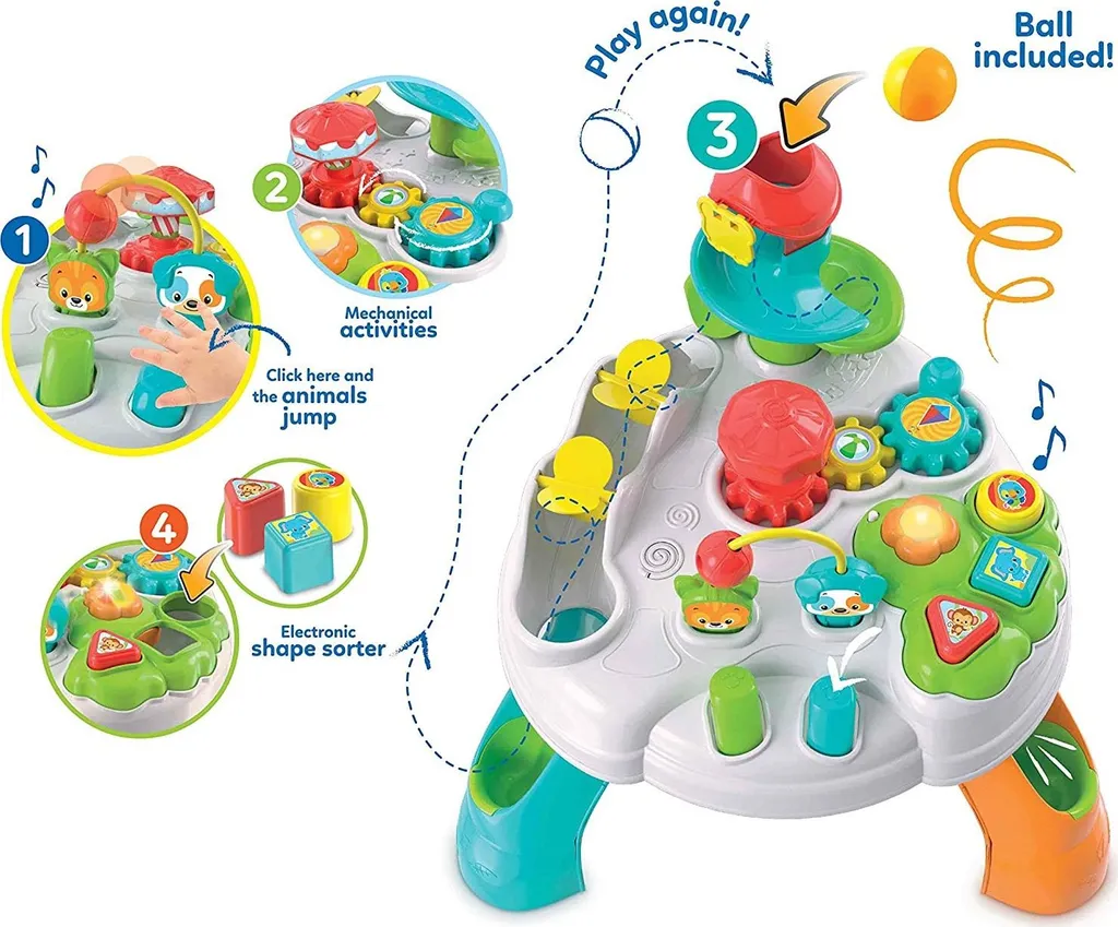 Clém. Table de jeu interactive et d'éveil sensoriel pour bébé - 12