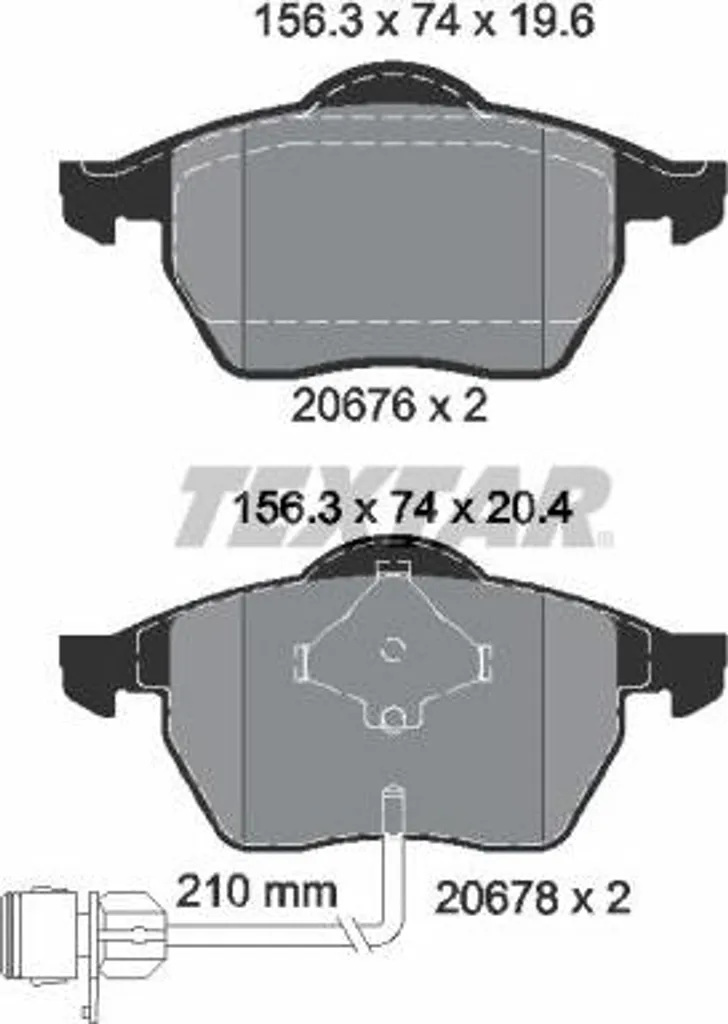 Plaquettes de frein TEXTAR 2067602 pour A6 4A - Qualité OE 4A0698151