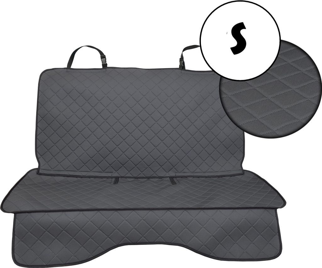 Zakschneider Autositzbezüge für Hund, Rutschfester Hundedeckensitz, kratzfester und waschbarer Hundeautositzbezugschutz - Universal - Grau Gepres...
