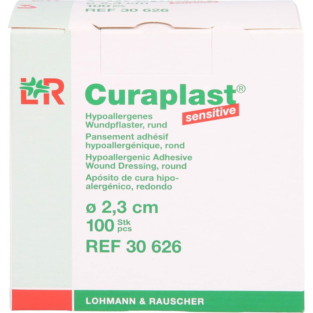 Curaplast Sensitiv rund, 100 St. Pflaster Produktbild 